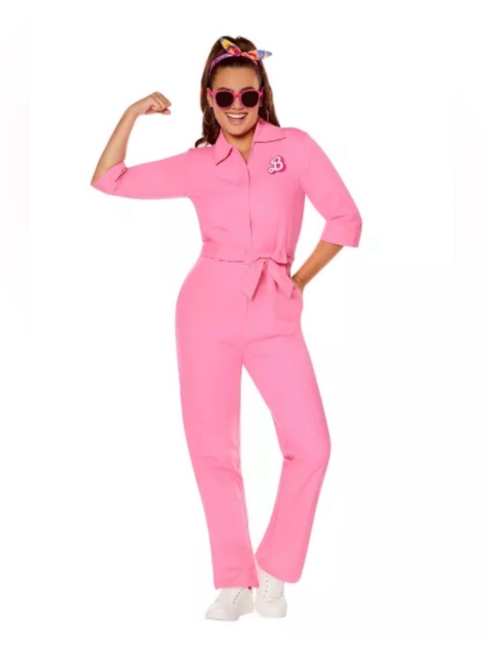 Barbie the Movie Pink Power Women’s Jumpsuit Costume Size Small (4-6)
